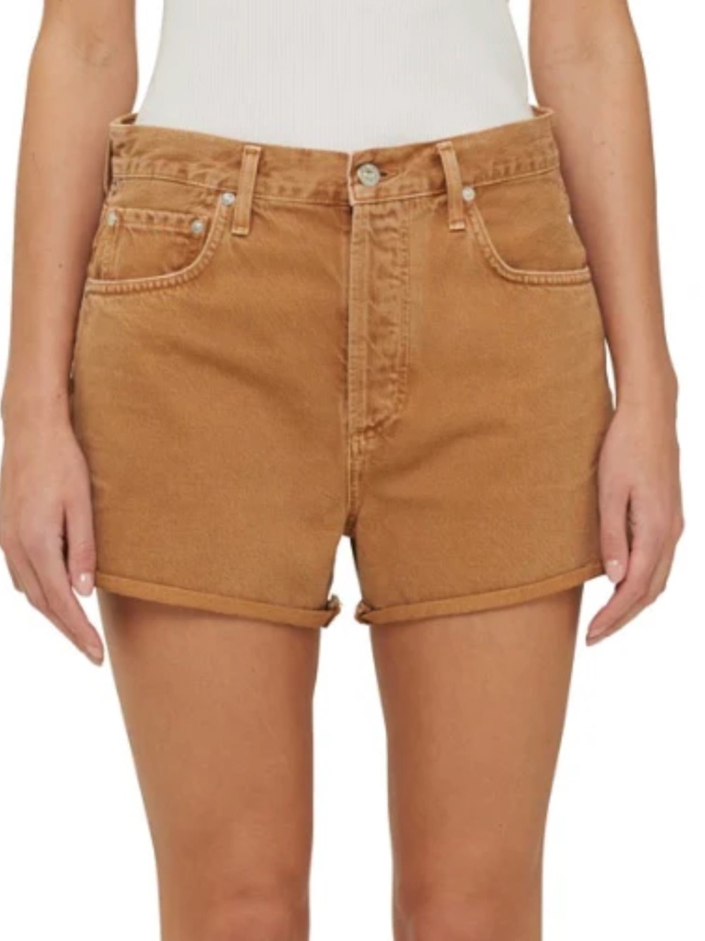Citizens Of Humanity Marlow Vintage Short in Cognac